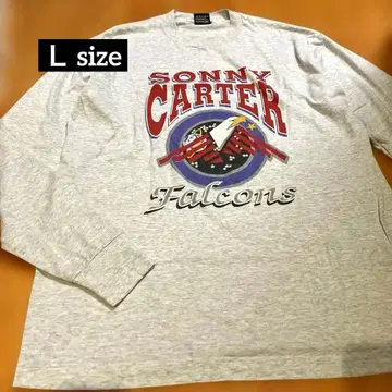 빈티지 프린트 T U.S.A. 긴팔 티셔츠