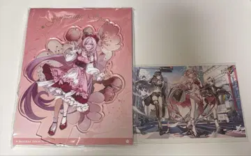 붕괴 3rd 출항 시리즈 엽서 꽃 아침 봄 시리즈 아크릴 스탠드 엘리시아