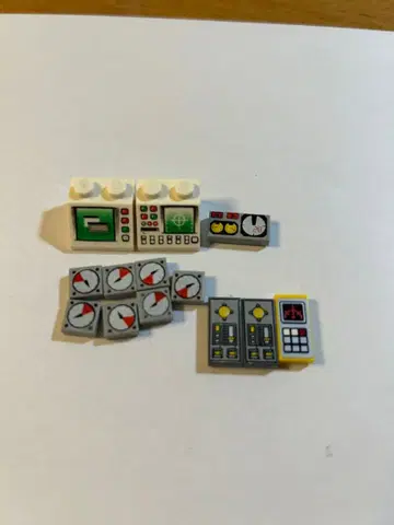 LEGO 계기 패널 부품 세트 8개