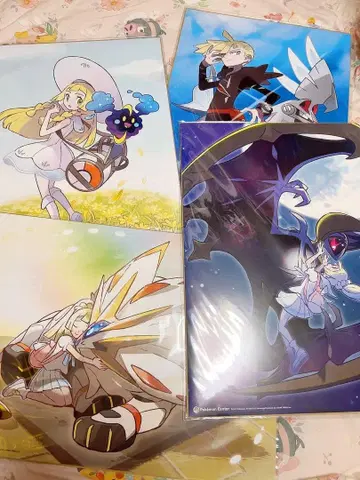 포켓몬 리리에 글라디오 포스터 4장 세트