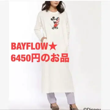 베이플로우 디즈니 미키 롱T 원피스 서프 미키