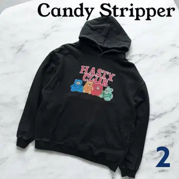 Candy Stripper 캔디스트리퍼 프린트 후드티