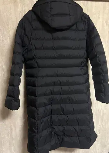 UNIQLO 후드 부착 롱 다운 자켓 블랙