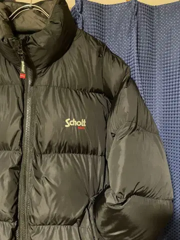 SCHOTT 나일론 하이브리드 다운 자켓