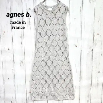 에네스베 슬리브리스 원피스 크로 셰 뜨개질 니트 [ S ] 사이즈 1