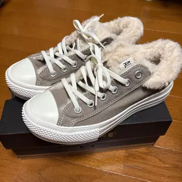 Converse All Star 퍼 스니커즈 그레이