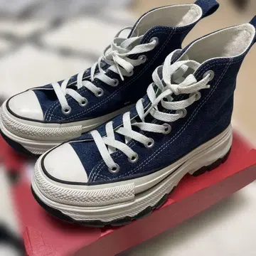 ALL STAR 데님 통굽 하이컷 스니커즈