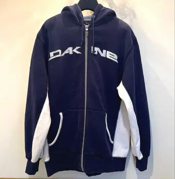 DAKINE 네이비/화이트 풀 집업 후드티
