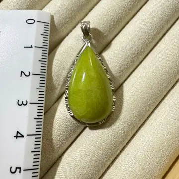 서펜틴 눈물형 참 실버 925