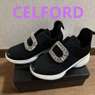 CELFORD 하이컷 비쥬 스니커즈 23.5cm