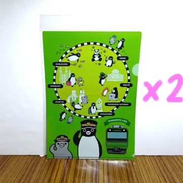 Suica 펭귄 야마노테선 철도 클리어 파일 JR 동일본
