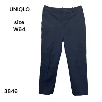UNIQLO 유니클로 팬츠 캐주얼 네이비 W64 스트레치