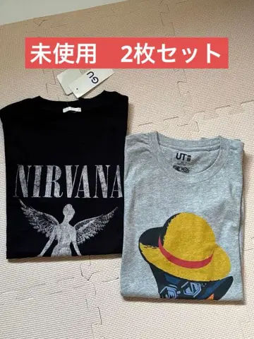 NIRVANA & ONE PIECE 티셔츠 세트