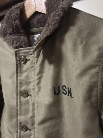 새상품급 휴스턴 U.S.N. 덱 자켓 N-1 타입 38 탄