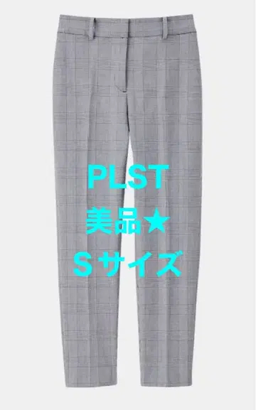 새상품급 PLST 스틱 팬츠 웜 리저브 글렌체크 그레이 S