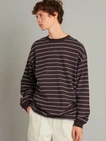 Steven Alan 보더 크루넥 티셔츠-박스