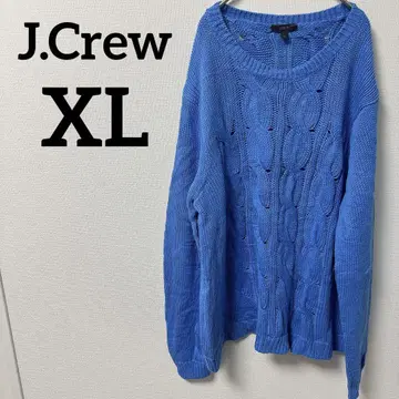 새상품급 J.Crew 케이블 니트 여성용 스웨터 [XL] 파랑