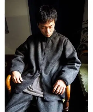 blurhms 23AW Pe/Silk Fleece ZIP Jacket