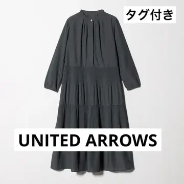 유나이티드 애로우즈 UNITED ARROWS 티어드 플리츠 원피스