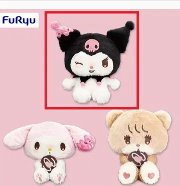 mikko x Sanrio 도넛 디자인 BIG 봉제 인형 2 쿠로미