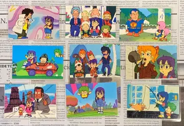 Dr. 슬럼프 아라레짱 라미네이티드 카드 9장 세트 당시 물품