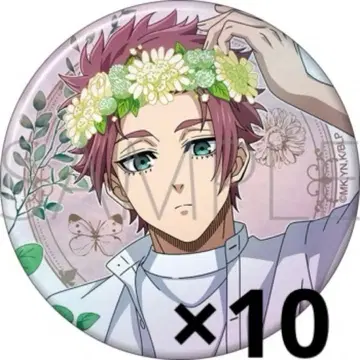 블루 록 FlowerCrown 이토시 사에 빅 홀로그램 캔뱃지