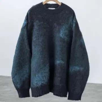 WYM MOHAIR BLEND JACQUARD SHAGGY KNIT S
