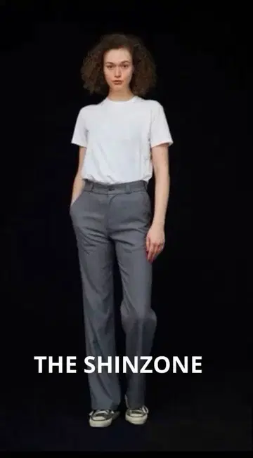 shinzone 센터 프레스 팬츠