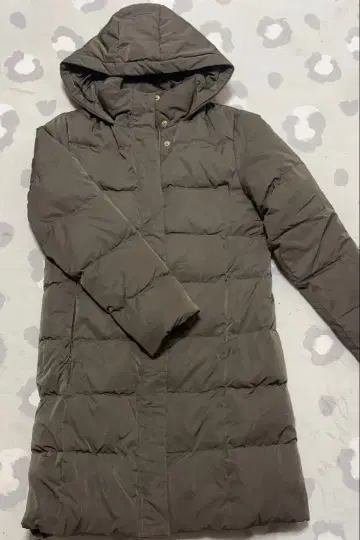 GU 롱 다운 코트 S