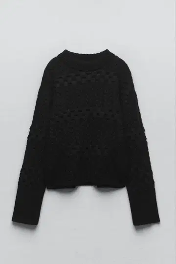 ZARA 자라 리브 소매 디자인 니트 스웨터 M 사이즈