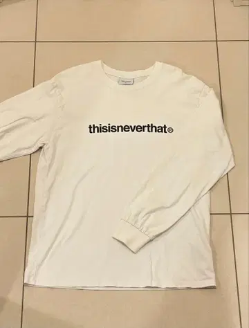 thisisneverthat 롱 슬리브 티셔츠 화이트