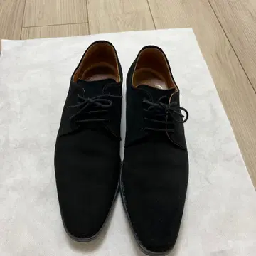 블랙 스웨이드 드레스 신발 레이스업