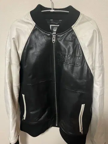 G-STAR RAW 가죽 바시티 자켓 L 사이즈