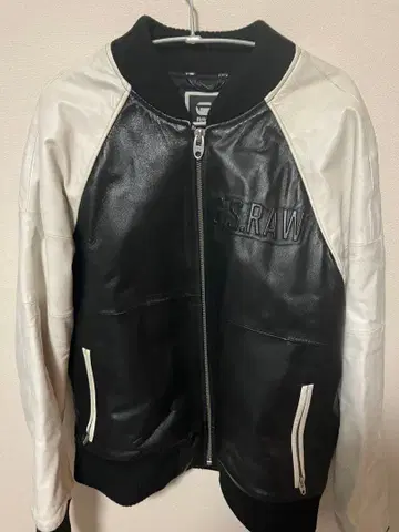 G-STAR RAW 가죽 바시티 자켓 L 사이즈