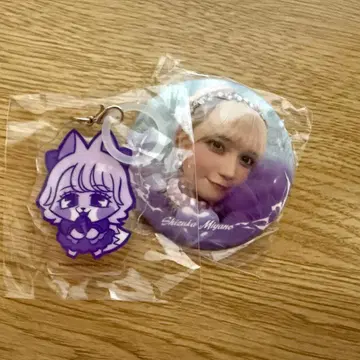 미야노 시즈카 메지루시 참 캔뱃지