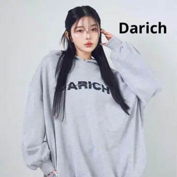 Darich 그레이 후드 부착 맨투맨