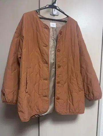 로리즈팜 퀼팅 블루종 오렌지