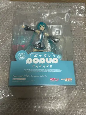 하츠네 미쿠 피규어 POPUPPARADE 포파레 클리어 컬러