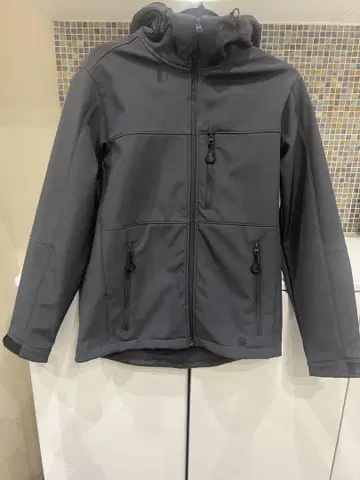 ZARA 자라 남성용 아우터 dhwr 후드 부착 그레이 나일론 자켓