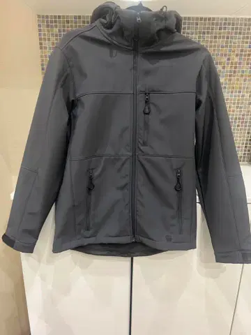 ZARA 자라 남성용 아우터 dhwr 후드 부착 그레이 나일론 자켓