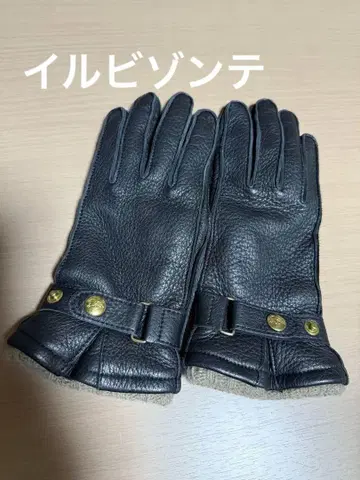 일비종떼 가죽 그로브 장갑 블랙