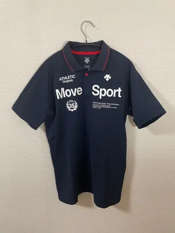 DESCENTE Move Sport 피케 셔츠 O 사이즈 네이비