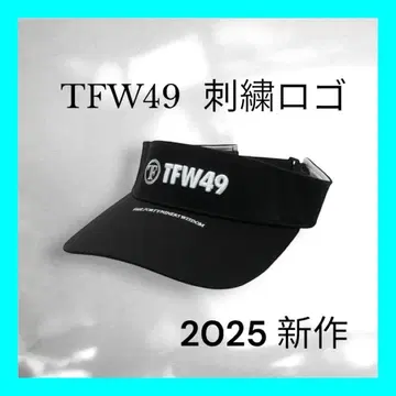 택 포함 새상품 2025 신상 TFW49 서클 로고 바이저 S 블랙