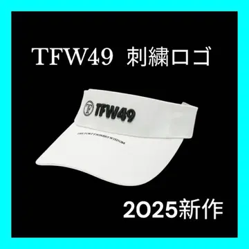 택 포함 새상품 2025 신상 TFW49 서클 로고 바이저 S 화이트
