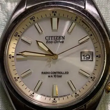 CITIZEN Eco-Drive 손목시계 솔라 전파 정크제품