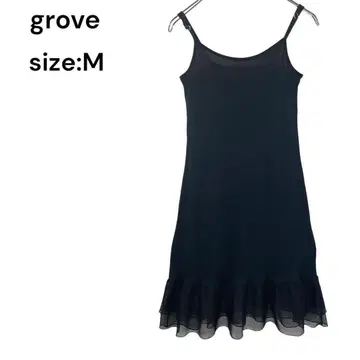 grove 그로브 원피스 슬리브리스 블랙 M