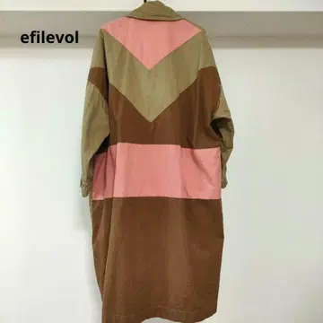 efilevol 에피레볼 컬러풀 백 디자인 롱 코트