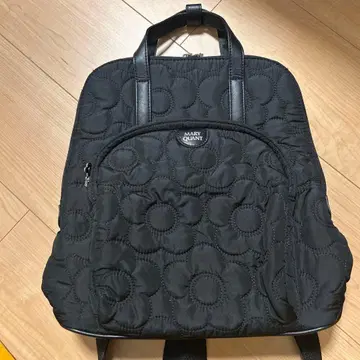 새상품급! MARY QUANT 2way 퀼팅 백팩 데이지 블랙