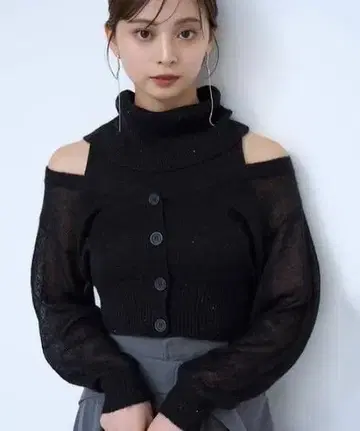 [ 새상품급 ] 스팽글 니트 앙상블 SNIDEL