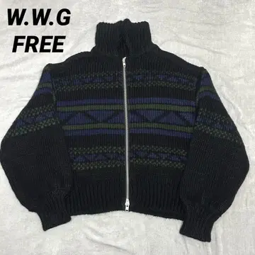 W.W.G WHO'S WHO gallery 자카드 코위찬 니트 긴팔